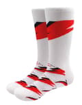 Miniatyrbild 1 av 2: David Bowie Socks Flash Logo Official Unisex White (UK Size 7 - 11) UK Size 7-11