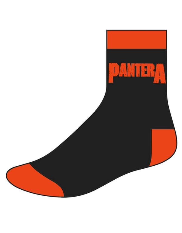 Pantera Unisex Socks Classic Band Logo Official UK Size 7-11 Black UK Size 7-11
