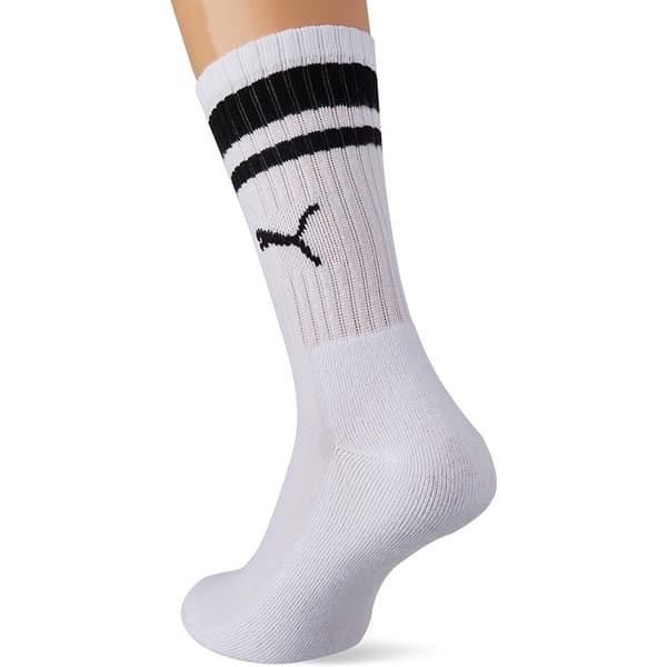 Puma Unisex sokker med striber med Heritage-striber til voksne (pakke med 2)