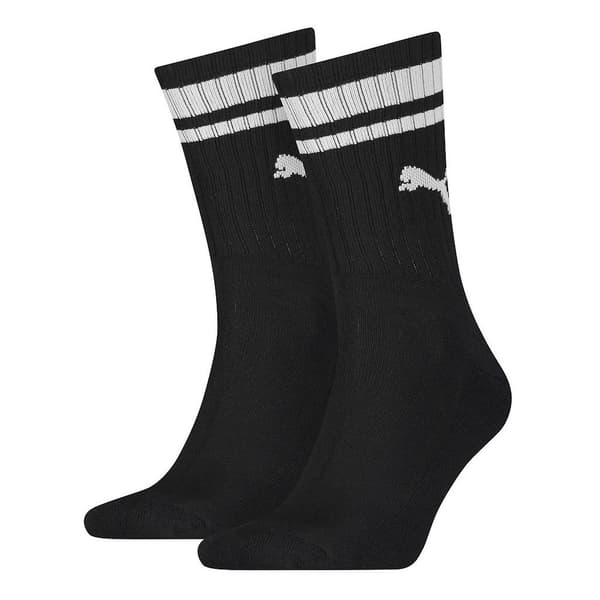 Puma Unisex sokker med striber med Heritage-striber til voksne (pakke med 2)