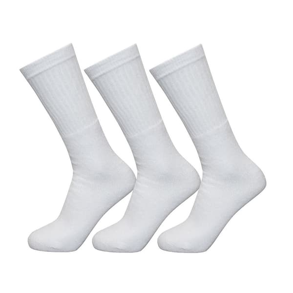 Exceptio Unisex sportsstrømper til voksne (pakke med 3 stk.) White 4 UK-8 UK