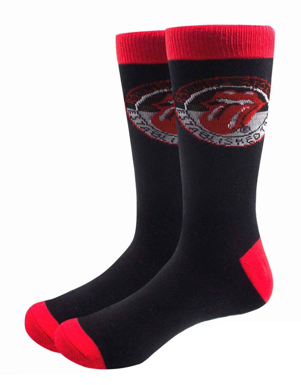 The Rolling Stones Mens Socks Established 1962 Logo Official UK Size 7-11 Black Taglia unica