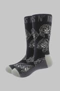 Miniatyrbild 2 av 2: Guns N' Roses Socks Skulls Monochrome Official Unisex Black UK Size 7 - 11 One size