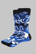 Miniatyrbild 2 av 2: The Rolling Stones Socks Blue Tongues Official Unisex Blue UK Size 7 - 11 UK Size 7-11