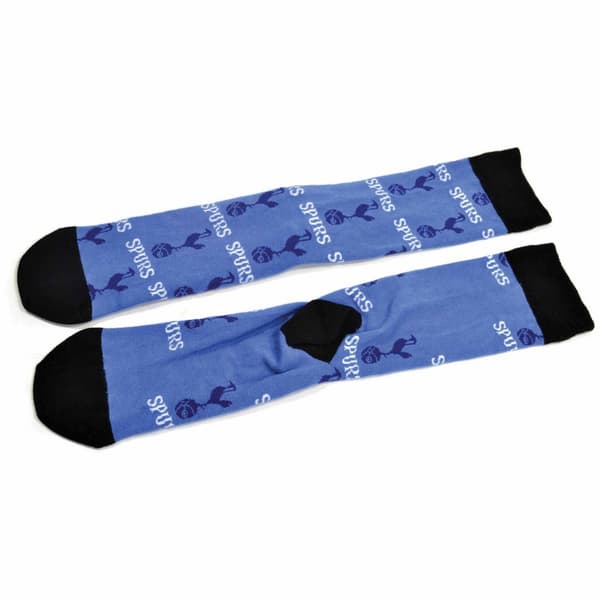 Tottenham Hotspur FC Unisex strumpor för vuxna med tryck överallt Blue/Black 4 UK-6 UK