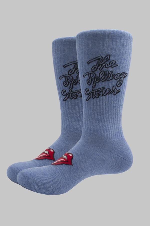 Rolling Stones Socks Script Logo Official Unisex Tie-Dye Effect UK SIZE 7.5-11.5 UK Size 7-11