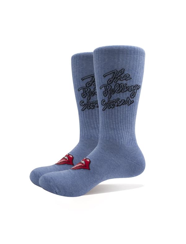 Rolling Stones Socks Script Logo Official Unisex Tie-Dye Effect UK SIZE 7.5-11.5 UK Size 7-11