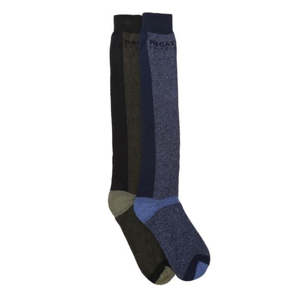 Regatta Pro støvlesokker med forskellige designs til mænd (pakke med 2) Blue/Black One Size