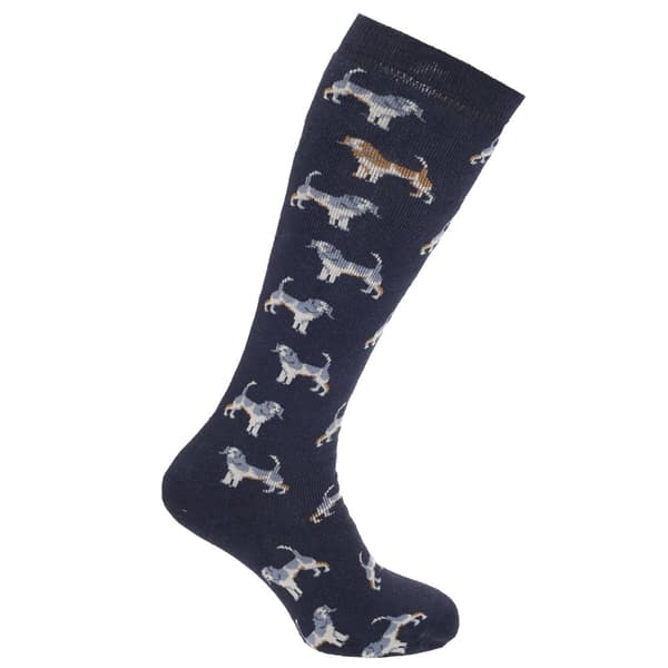 Welly Socks med djurdesign för kvinnor och damer (1 par) Navy UK 4-7