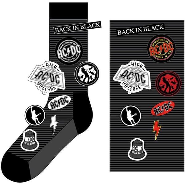 AC/DC Unisex Ankle Socks: Icons (UK Size 7 - 11)