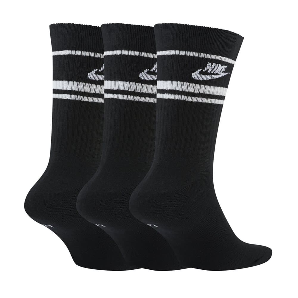 Nike Unisex vuxen Everyday Essential Stripe Crew Socks (3 st)