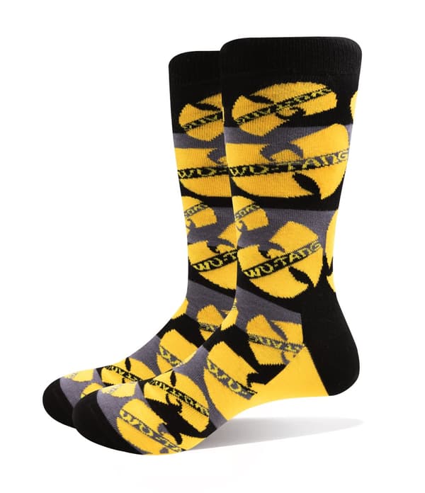 Wu-Tang Clan Socks Logo Repeat Yellow Official Unisex Yellow (UK SIZE 7-11) UK Size 7-11