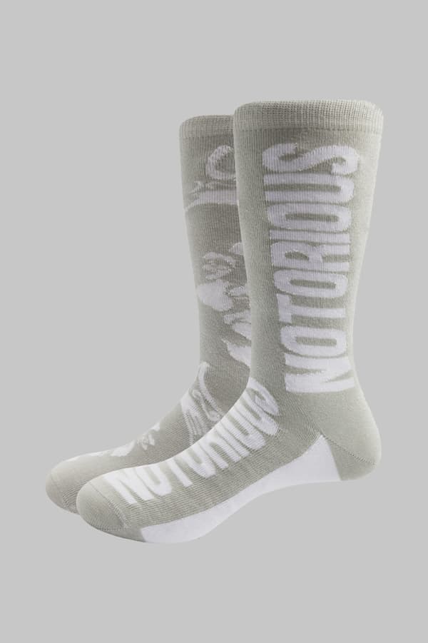 Biggie Smalls Socks Crown Monochrome Official Unisex Grey (UK SIZE 7-11) UK Size 7-11