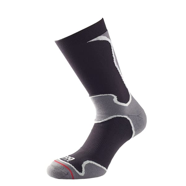 1000 Mile Womens/Ladies Fusion Socks Black/Grey 6 UK-8 UK