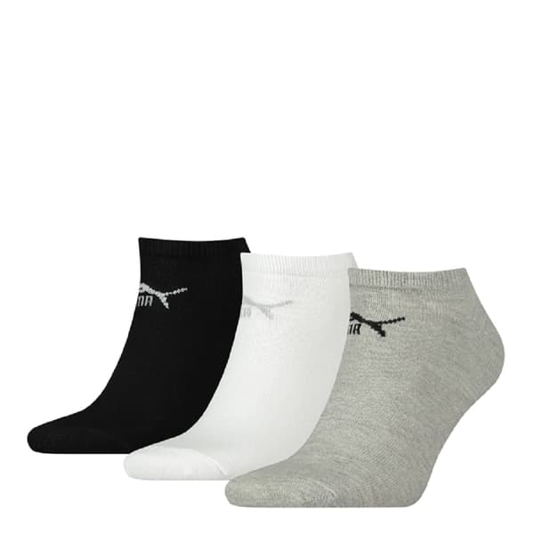 Puma Unisex-trænersokker til voksne (pakke med 3 stk.) Grey/Black/White 2.5 UK-5 UK