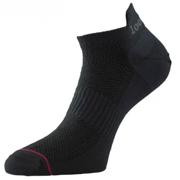 1000 Mile Mens Liner Socks Black 3 UK