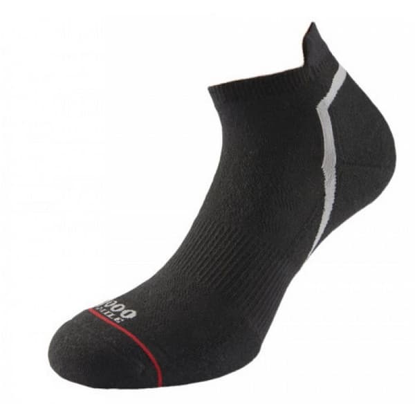 1000 Mile Womens/Ladies Active Trainer Socks Black 6 UK-8.5 UK