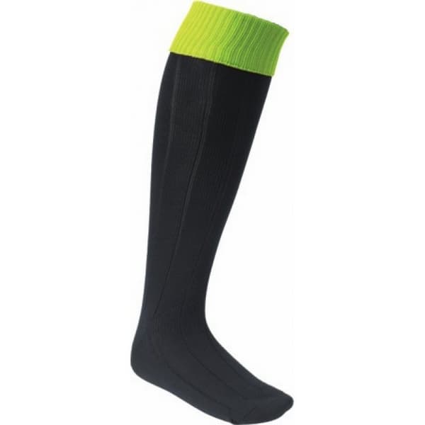 Carta Sport Mens Football Socks Black/Fluorescent Lime 7 UK-11 UK