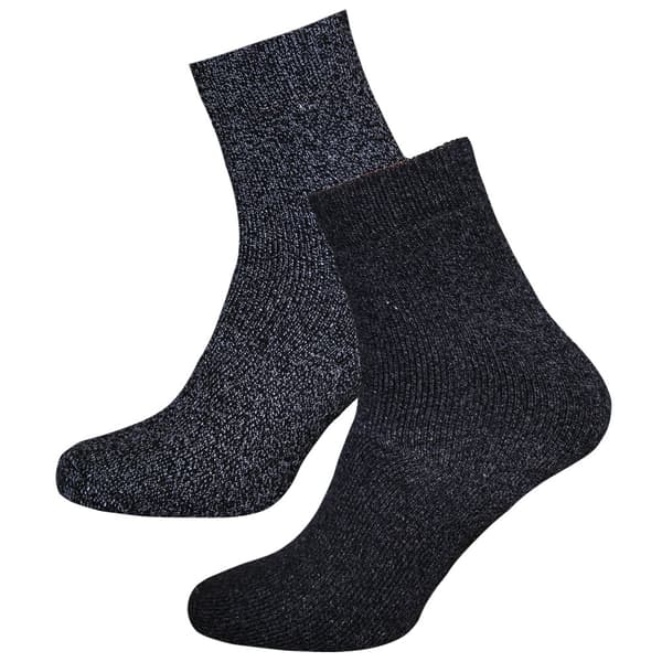 Storm Ridge Boys Cotton Boot Socks (Pack Of 2) Black/Grey 4-6 UK