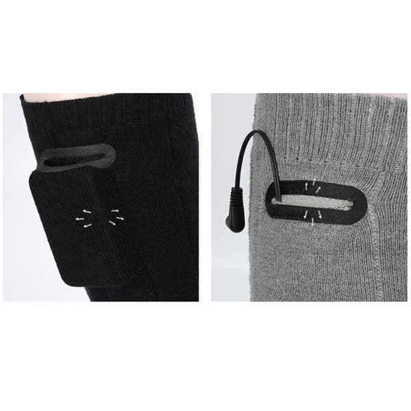 INF Batteriuppvärmda strumpor 2200 mAh Svart