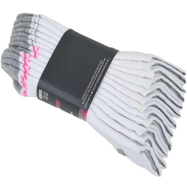 Skechers 6pk No Show Socks S108263-WHT, Kvinna, Strumpor, Vit