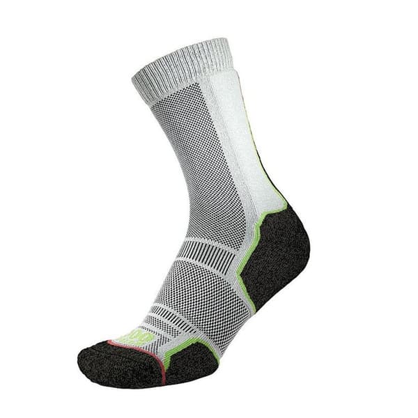 1000 Mile Trek Recyclede sokker til mænd (pakke med 2) Black/Orange/Green M