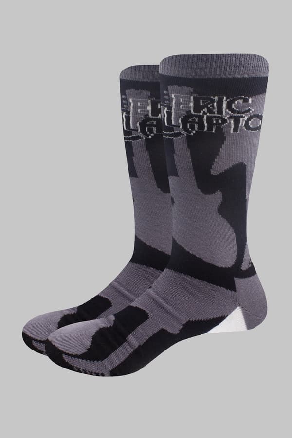 Eric Clapton Socks Guitars Official Unisex Grey Ankle (UK SIZE 7 - 11) UK Size 7-11