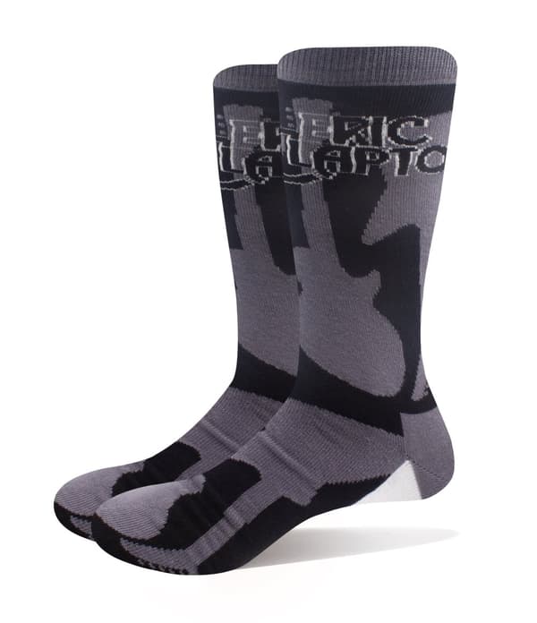 Eric Clapton Socks Guitars Official Unisex Grey Ankle (UK SIZE 7 - 11) UK Size 7-11