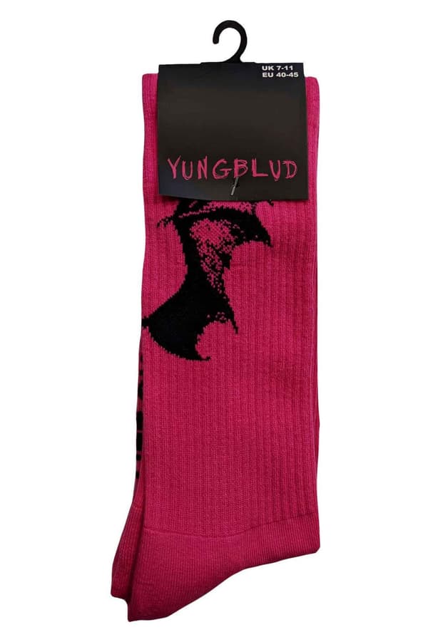 Yungblud Socks Life on Mars Tour Official Unisex Pink Ankle (UK SIZE 7 - 11) UK Size 7-11