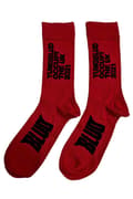 Miniatyrbild 2 av 4: Yungblud Socks Occupy The UK Official Unisex Red Ankle (UK SIZE 7 - 11) UK Size 7-11