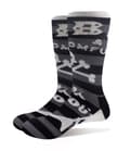 Miniatyrbild 1 av 4: CBGB Socks Omfug Logos Striped Official Unisex Black Ankle (UK SIZE 7 - 11) UK Size 7-11