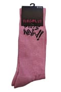 Miniatyrbild 3 av 4: Yungblud Socks Weird! Logo Official Unisex Pink Ankle (UK SIZE 7 - 11) UK Size 7-11
