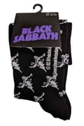 Miniatyrbild 3 av 4: Black Sabbath Socks Demon Pattern Official Unisex Black Ankle (UK SIZE 7 - 11) UK Size 7-11