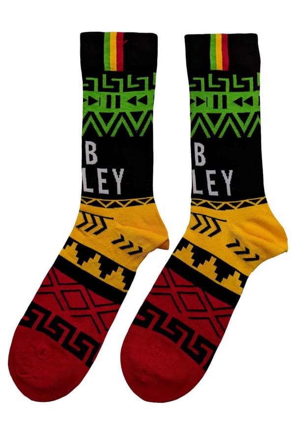 Bob Marley Socks Press Play Official Unisex Black Ankle (UK SIZE 7 - 11) UK Size 7-11