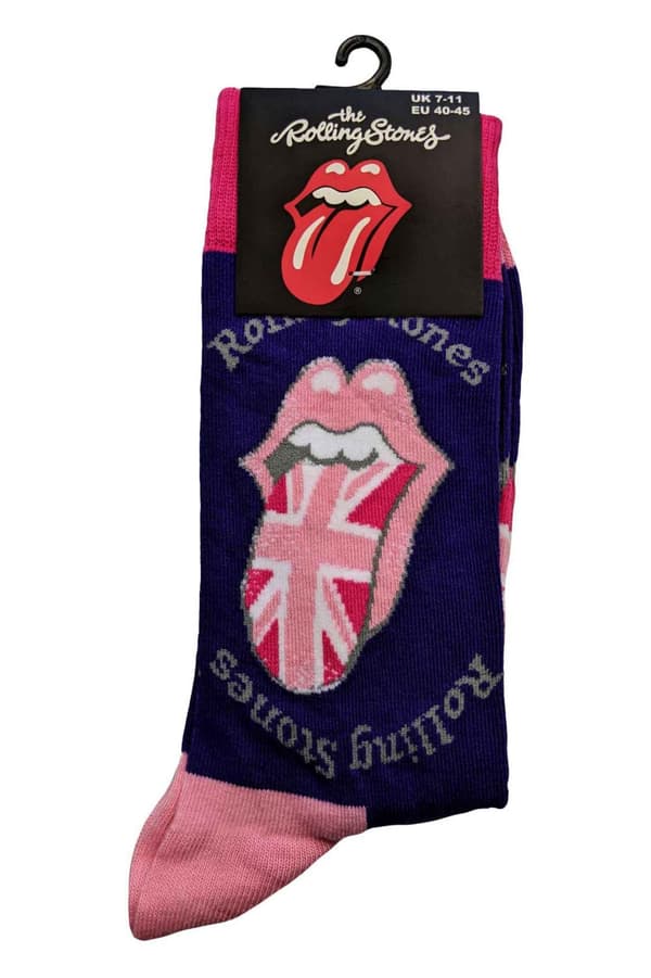 The Rolling Stones Ankle Socks UK Tongue Official Unisex Ankle UK SIZE 7 - 11 UK Size 7-11