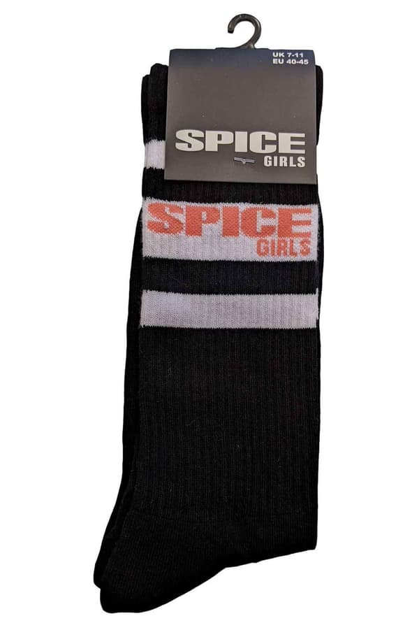 The Spice Girls Socks UK Logo and Stripes Official Unisex Ankle (UK SIZE 7 - 11) UK Size 7-11
