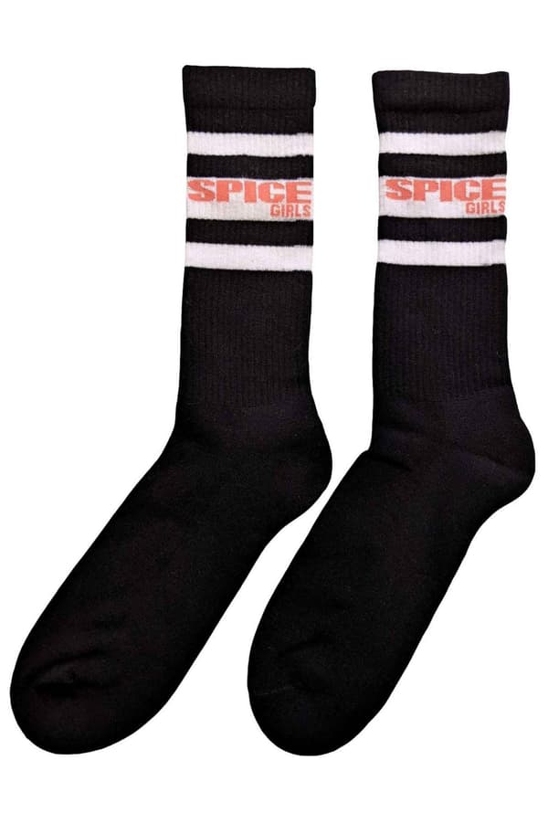 The Spice Girls Socks UK Logo and Stripes Official Unisex Ankle (UK SIZE 7 - 11) UK Size 7-11