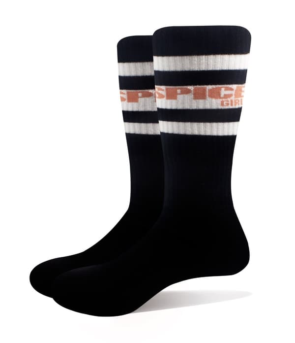 The Spice Girls Socks UK Logo and Stripes Official Unisex Ankle (UK SIZE 7 - 11) UK Size 7-11