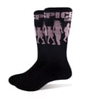 Miniatyrbild 1 av 3: The Spice Girls Socks Silhouette Official Unisex Black Ankle (UK SIZE 7-11) UK Size 7-11