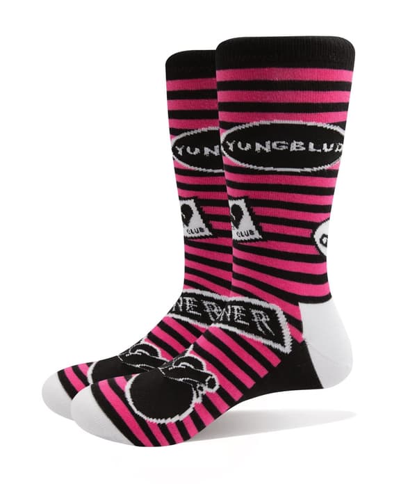 Yungblud Socks Symbols Logo Official Unisex Black Ankle (UK SIZE 7 - 11) UK Size 7-11