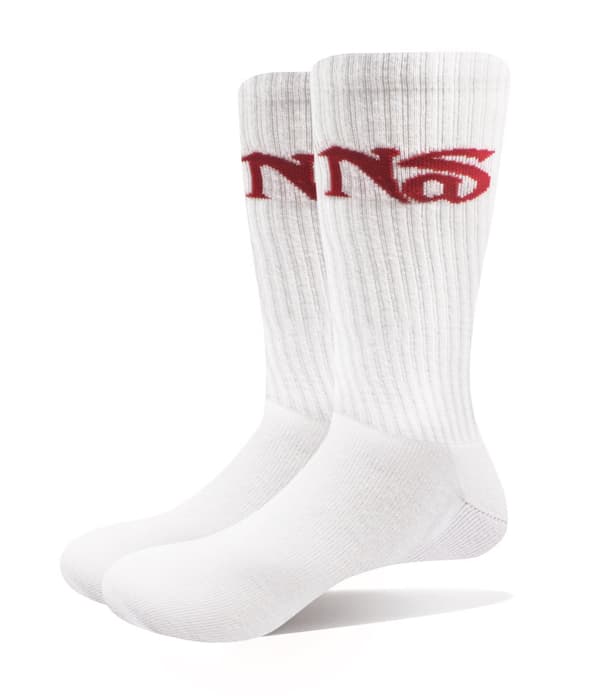 Nas Socks KD II Official Unisex White Ankle (UK SIZE 7 - 11) UK Size 7-11