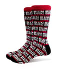 Miniatyrbild 1 av 4: Run DMC Socks All Over Logo Official Unisex Black Ankle (UK SIZE 7 - 11) UK Size 7-11