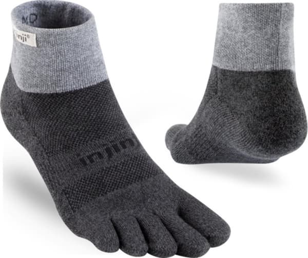 INJINJI TRAIL MIDWEIGHT CREW MID Granite, tåstrumpor vandring
