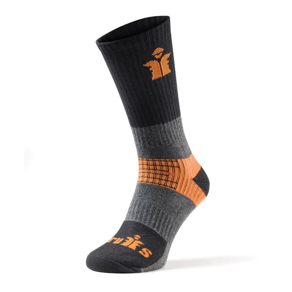 Scruffs Mens Trade Socks (Pack Of 3) Black/Grey/Orange 10 UK-13 UK