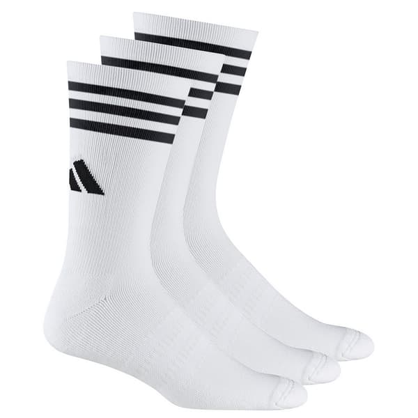 Adidas Kontraststribede crew-sokker til mænd (pakke med 3 stk.)