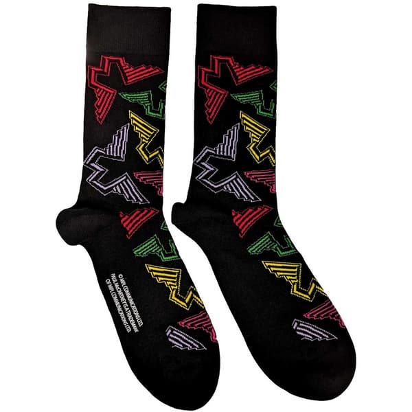 Paul McCartney Unisex vuxen Wings logotyp för ankelstrumpor Black 7 UK-11 UK