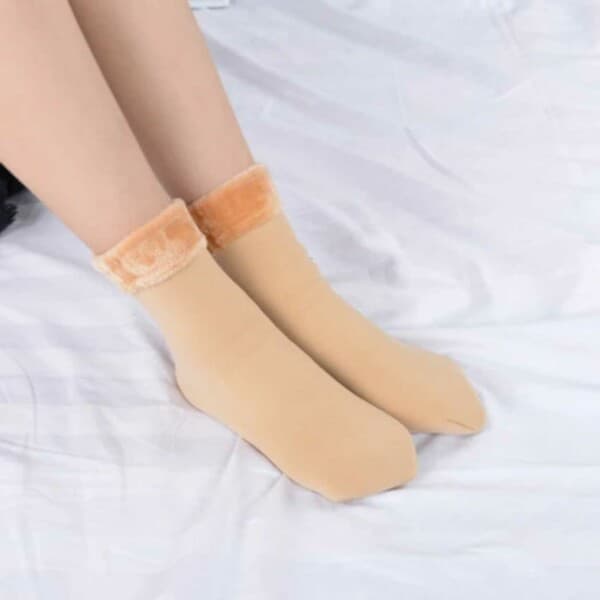 Varma Fodrade Strumpor Sammet Fleece