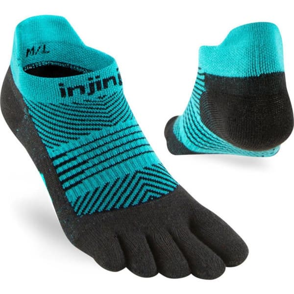 INJINJI WOMENS RUN LIGHTWEIGHT NO-SHOW Jewel, tåstrumpor löpning
