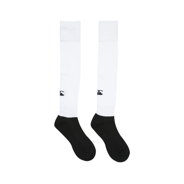 Canterbury Mens Team Logo Rugby Socks White XL