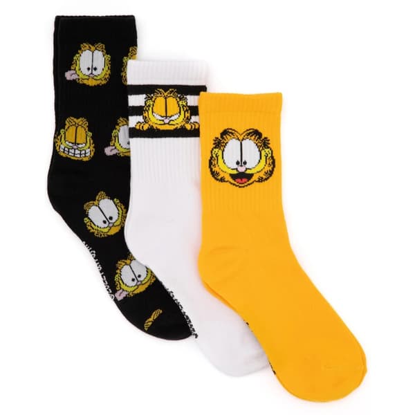 Garfield Unisex Adult Socks (Pack of 3)